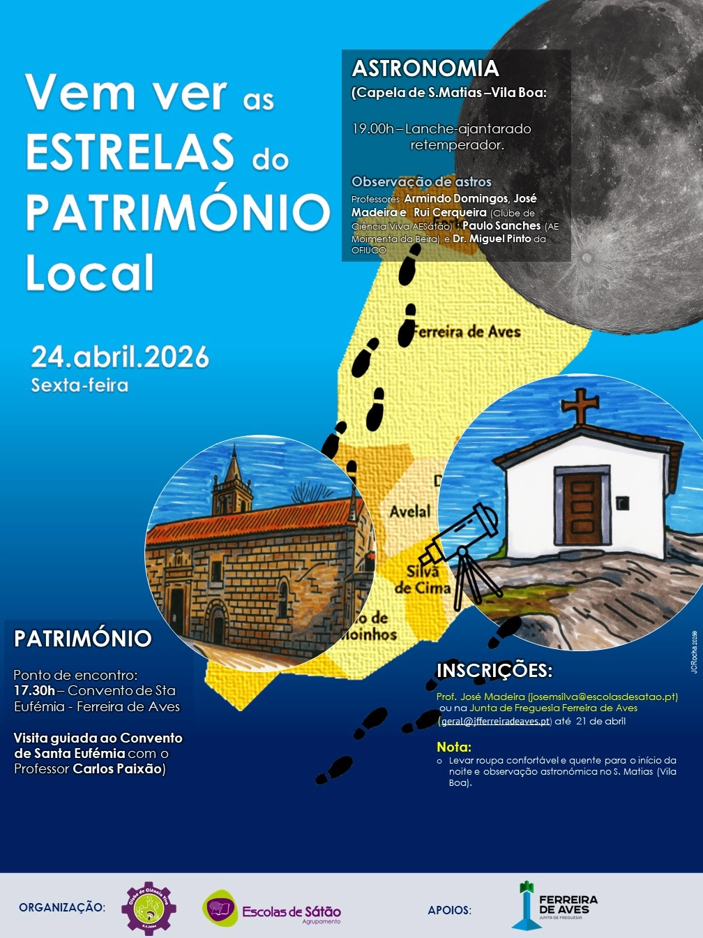 Vem Ver as Estrelas do Património Local - JF de Ferreira de Aves